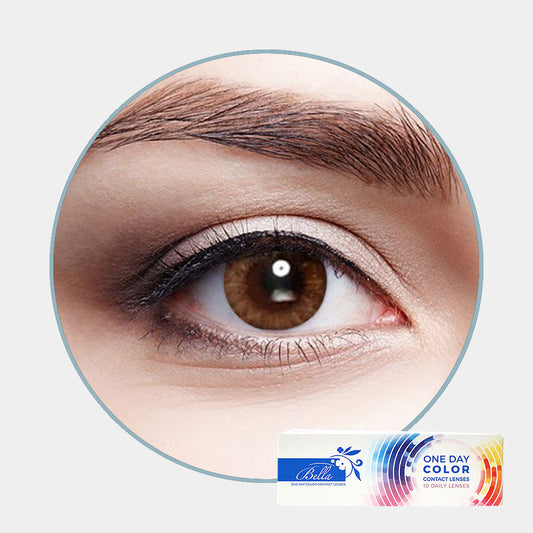 BELLA ONE DAY-ALMOND BROWN (5 PAIRS)