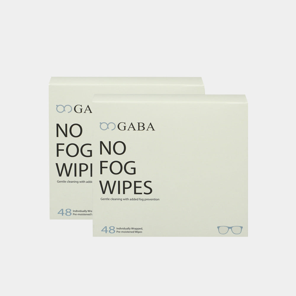 GABA Pre-moistened no fog cleaning lens wipes 48 pcs box (Bundle of 2 Boxes)