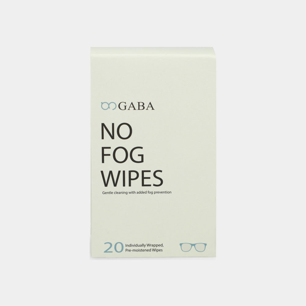 GABA Pre-moistened no fog cleaning lens wipes 20 pcs box